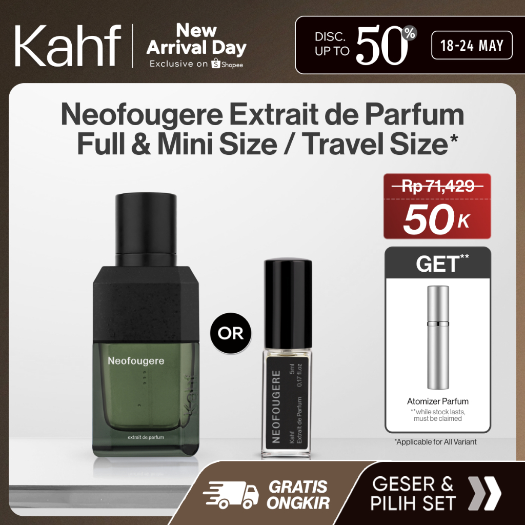 Kahf Neofougere Extrait de Parfum - Full & Mini Size / Travel Size - 50 ml & 5 ml - Oracle Series - 