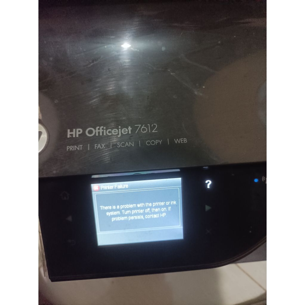 printer hp officejet 7612 second