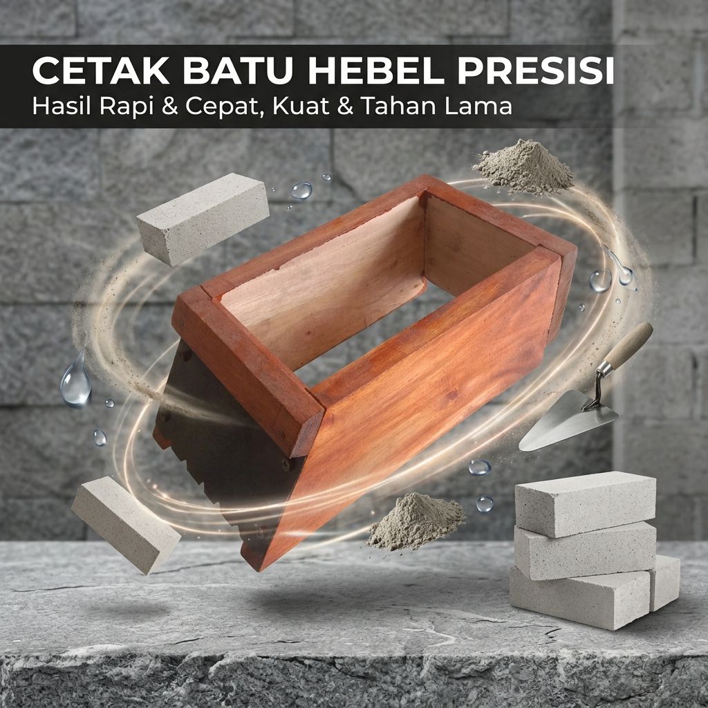 ALAT PENCETAK BATU HEBEL MUDAH DIGUNAKAN