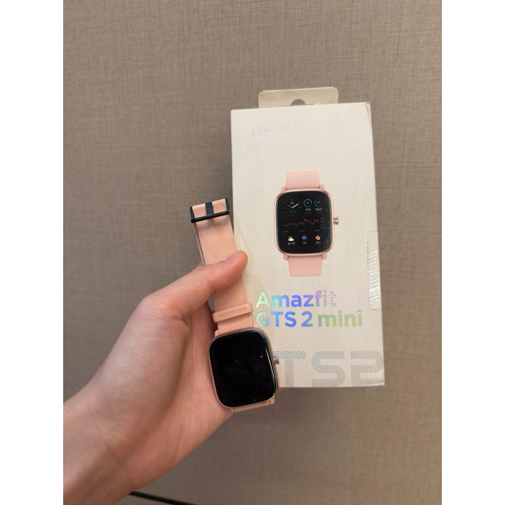 SYLDERUS | Jam Tangan Amazfit GTS 2 Mini (Second Like New) Smartwatch 1.55" AMOLED Women Smartwatch