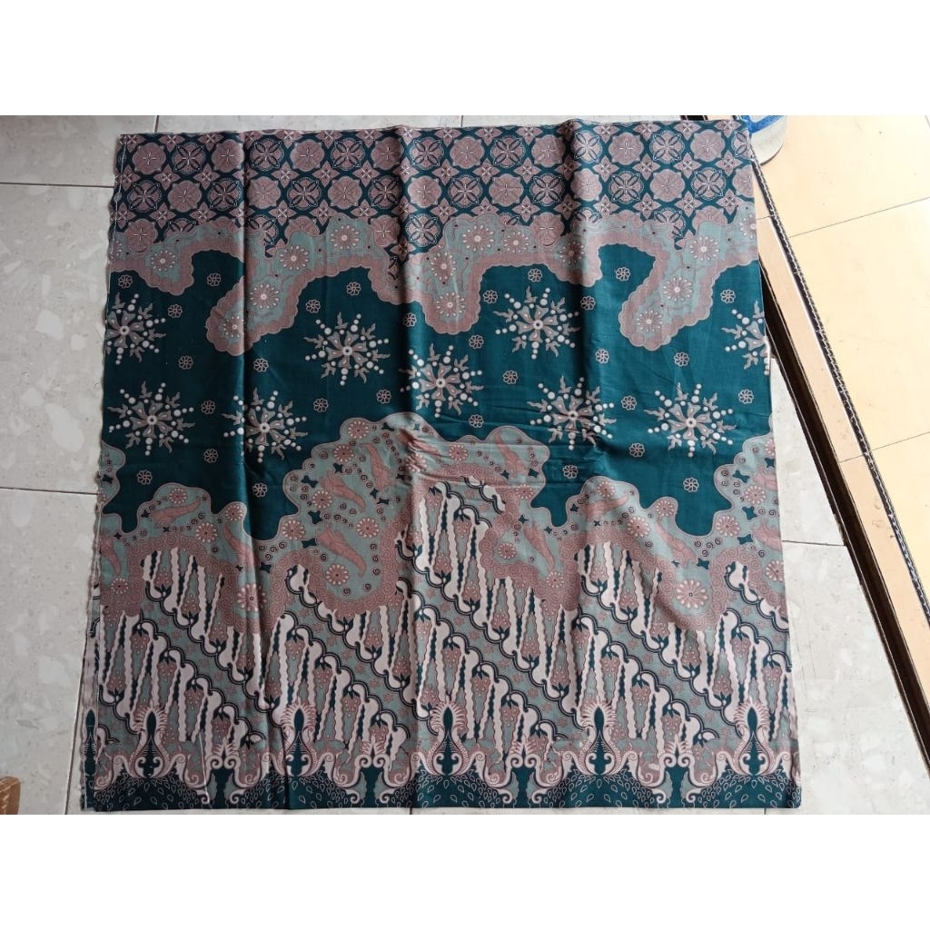Kain Batik Hijau Jarik Kebaya Kode 79 Couple Katun Printing Sogan Lawasan Seragam Bridesmaid Meteran