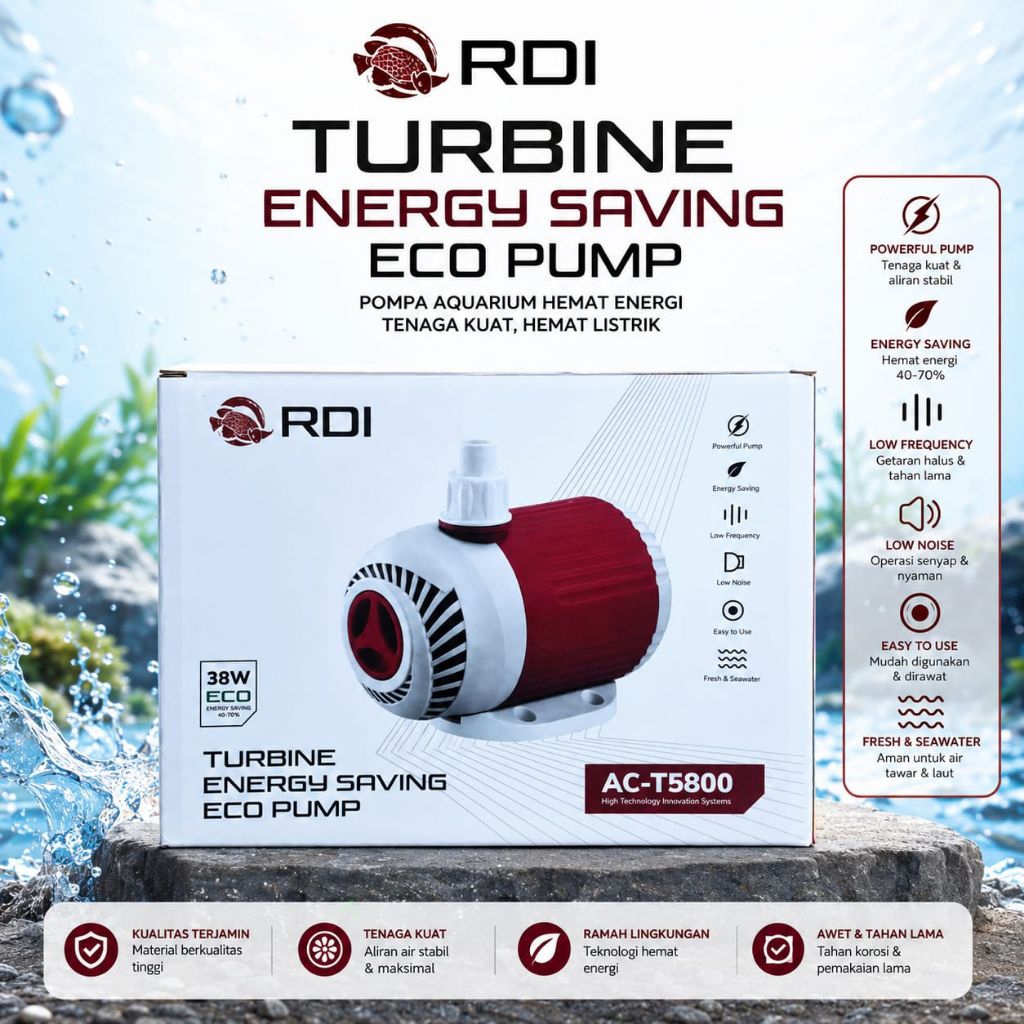 RDI ACT 5800 POMPA KOLAM TURBINE ENERGY SAVING ECO PUMP