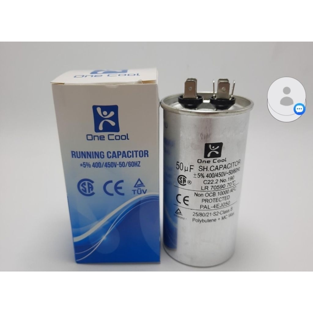 KAPASITOR  / CAPASITOR AC 50 UF 450 VOLT
