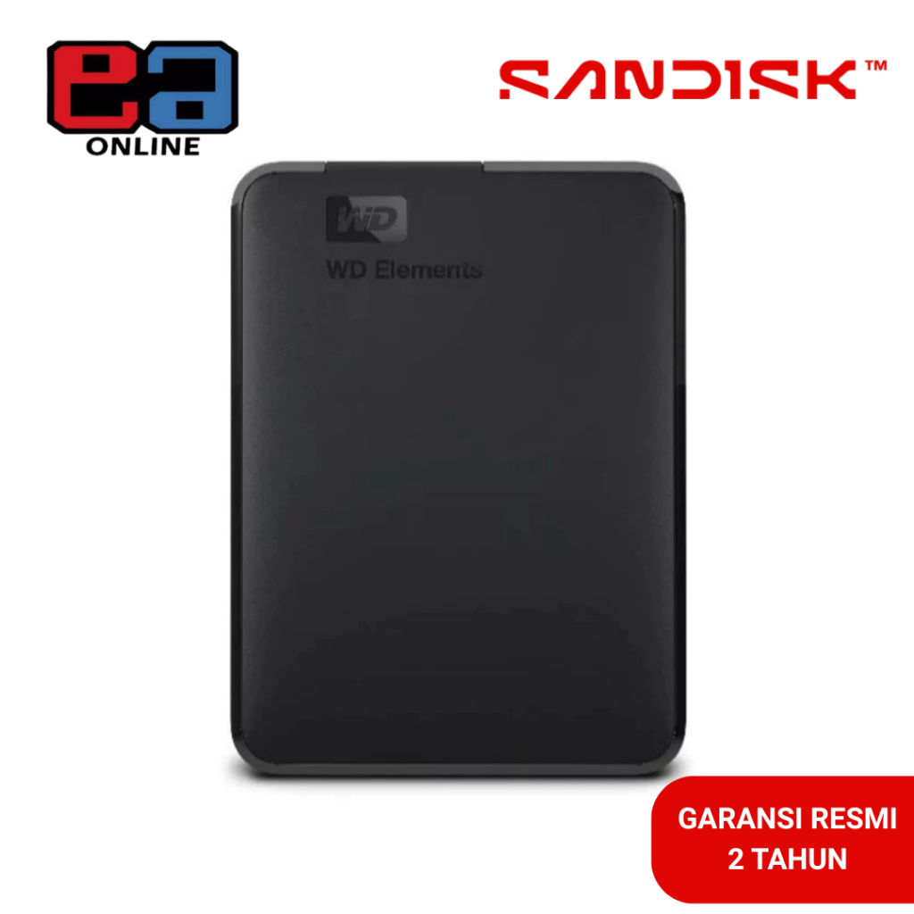 WD Elements 1TB / 2TB / 4TB / 5TB - HDD / HD / Hardisk / Harddisk External 2.5"