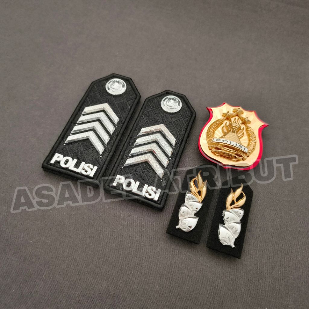 SET KOMPLIT PANGKAT BRIPKA PDU / PANGKAT BRIPKA PDU POLRI / PANGKAT BRIPKA PDU