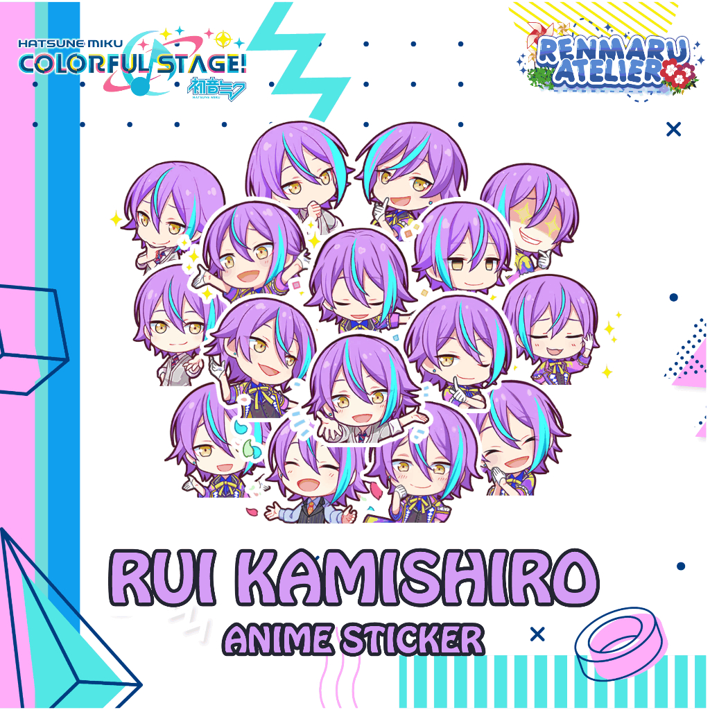 Stiker Anime Game Project Sekai RUI KAMISHIRO | Stiker Laptop HP