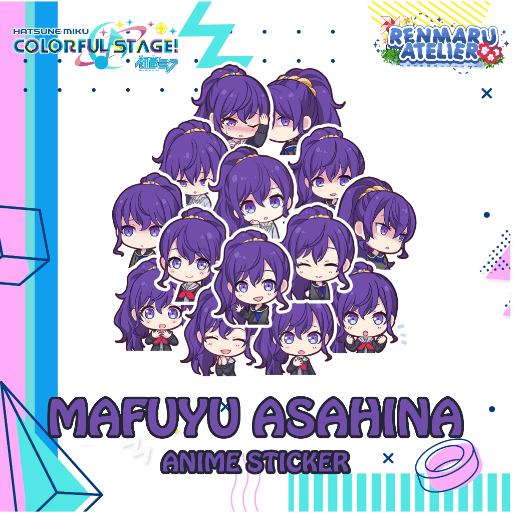 Stiker Anime Game Project Sekai MAFUYU ASAHINA | Stiker Laptop HP