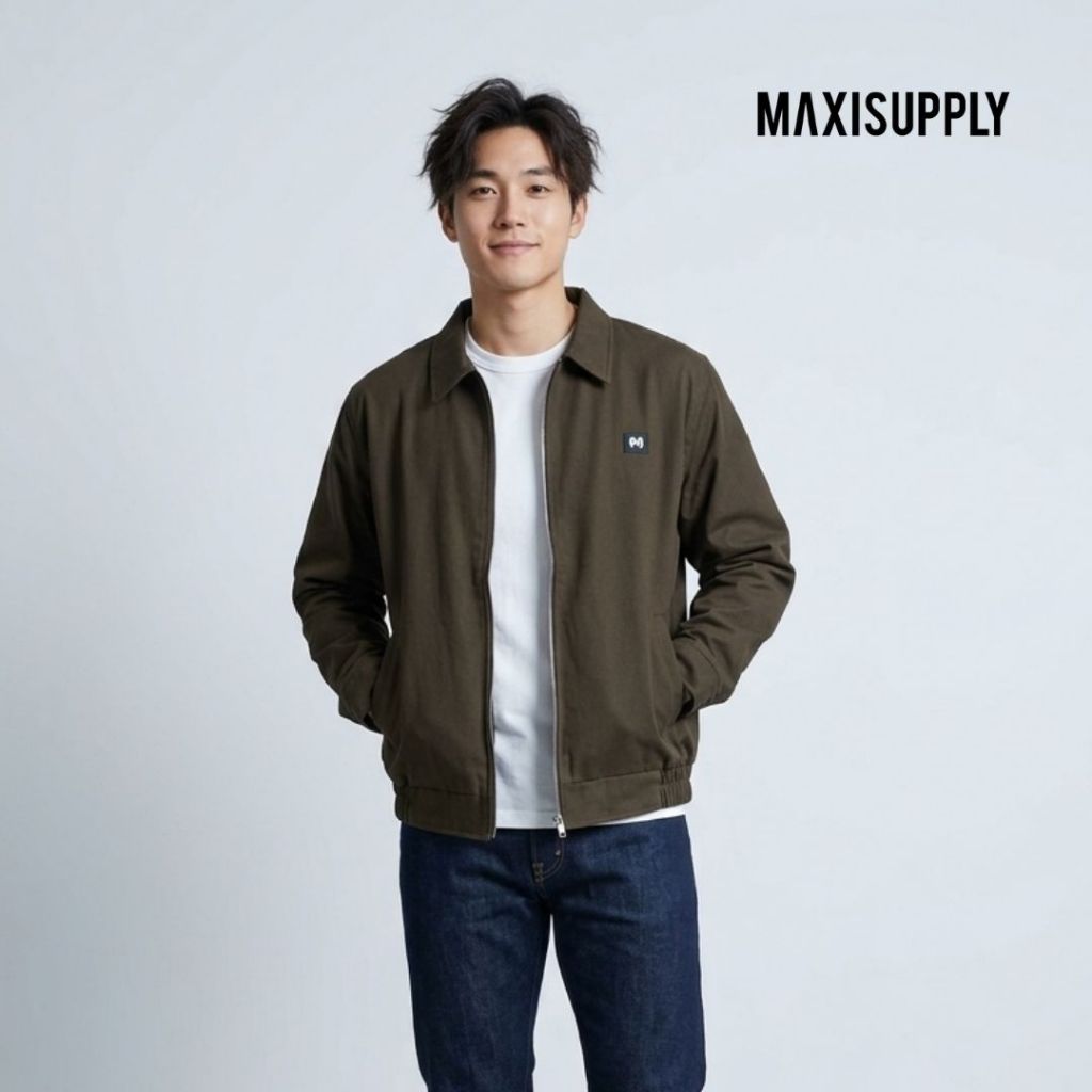 Maxisupply Work Jacket Basic Brown