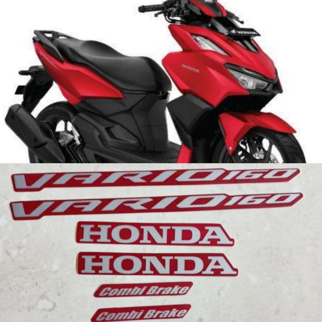 Stiker Striping Lis Body Motor Vario 160 2022 2023 Merah Doff