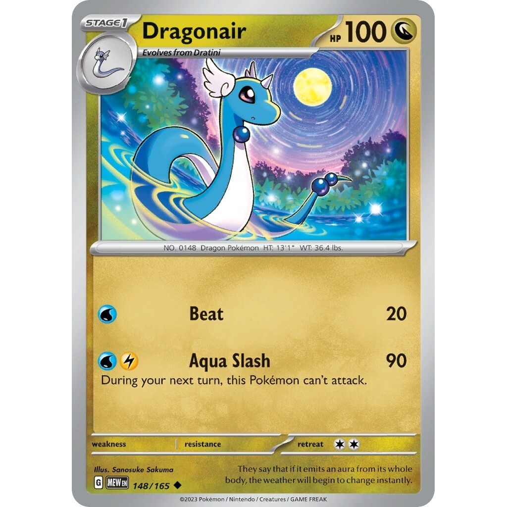 Tcg Pokemon Dragonair Mew 151