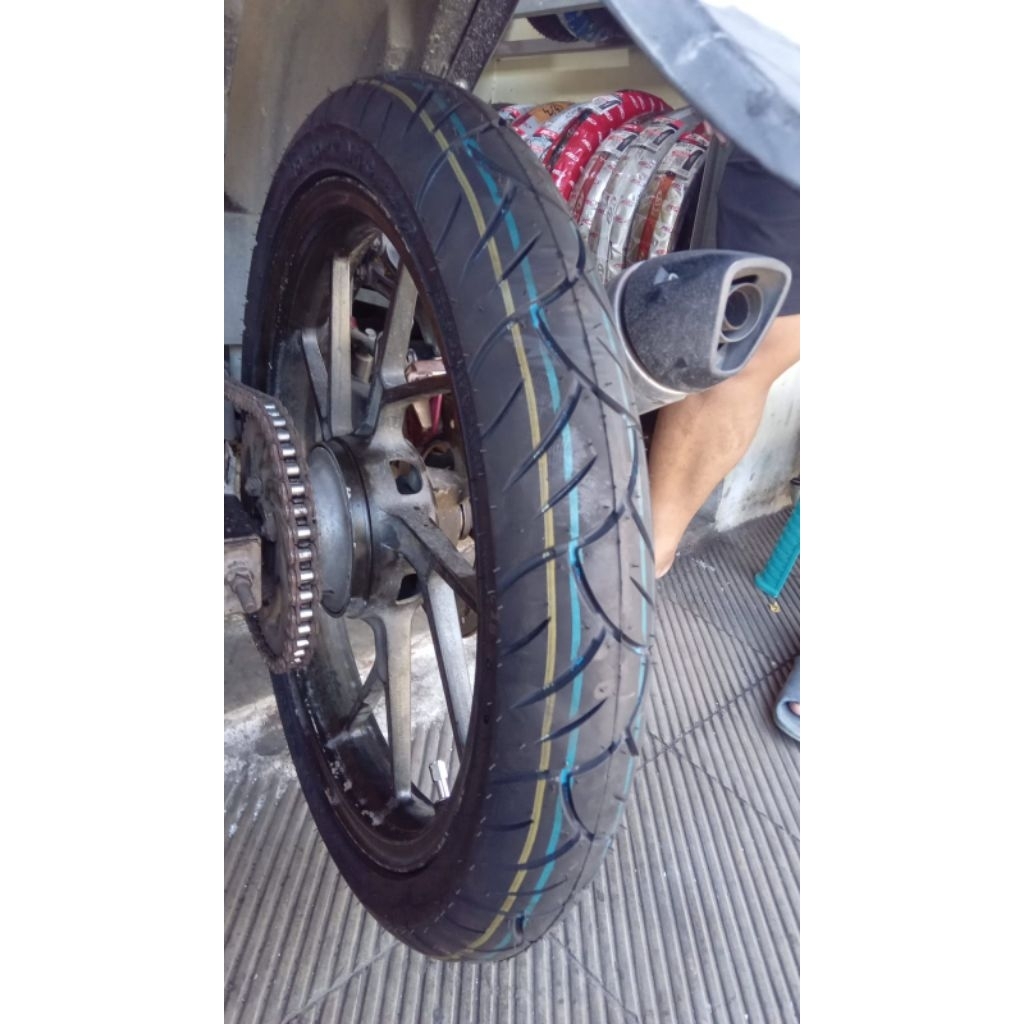 Ban Belakang Satria FU tubles/Ban Aspira 80/90-17 Tubles/BAN LUAR ASPIRA TECHNO 80/90-17 TUBLES