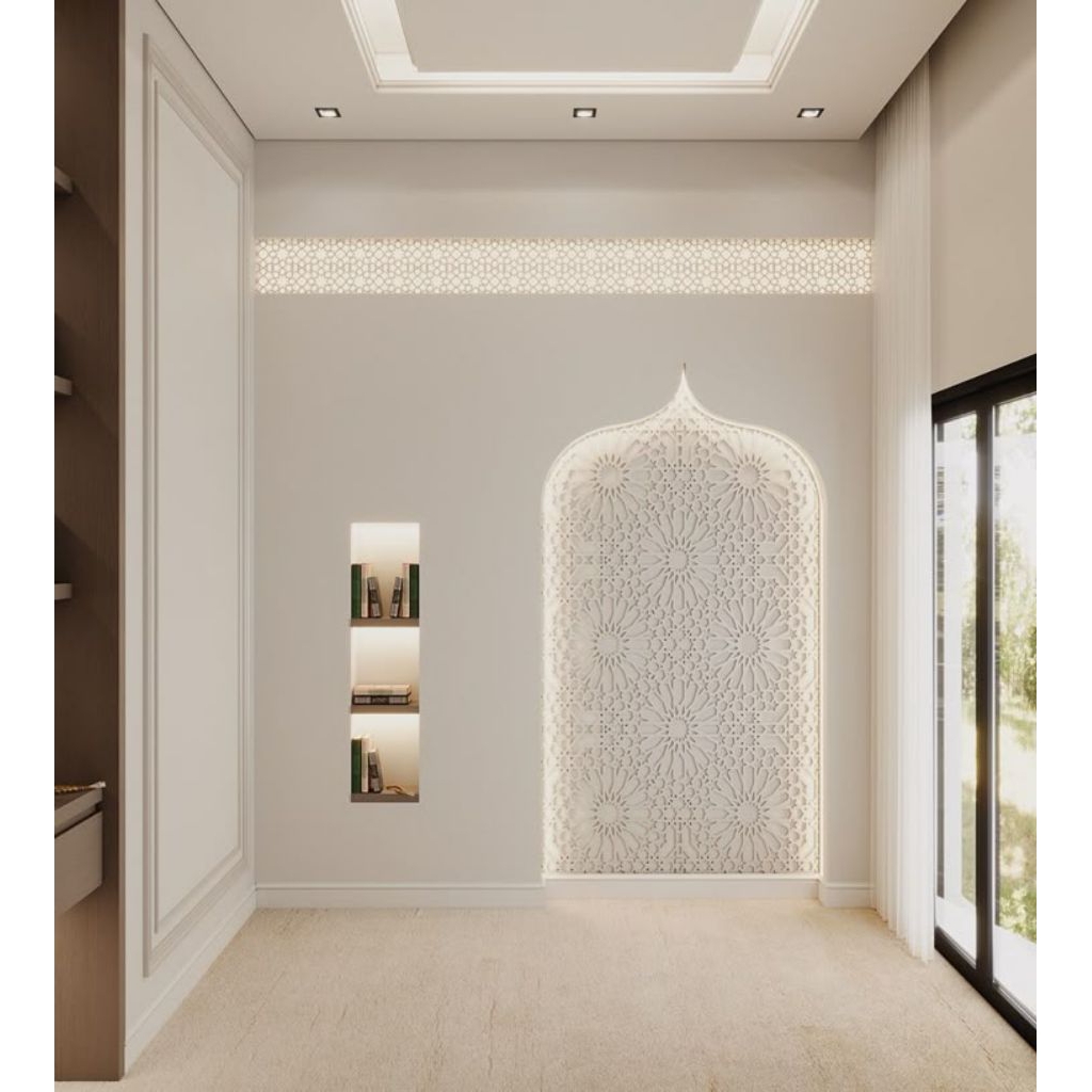 Ornamen Sekat Mushola krawangan custom