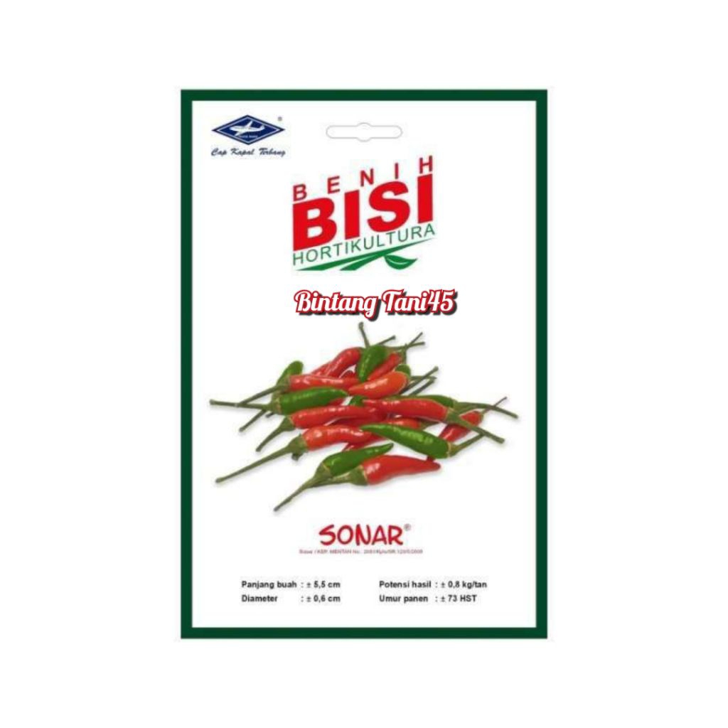 100 Butir Benih Cabai Rawit Sonar Exp. 2026 Benih BISI