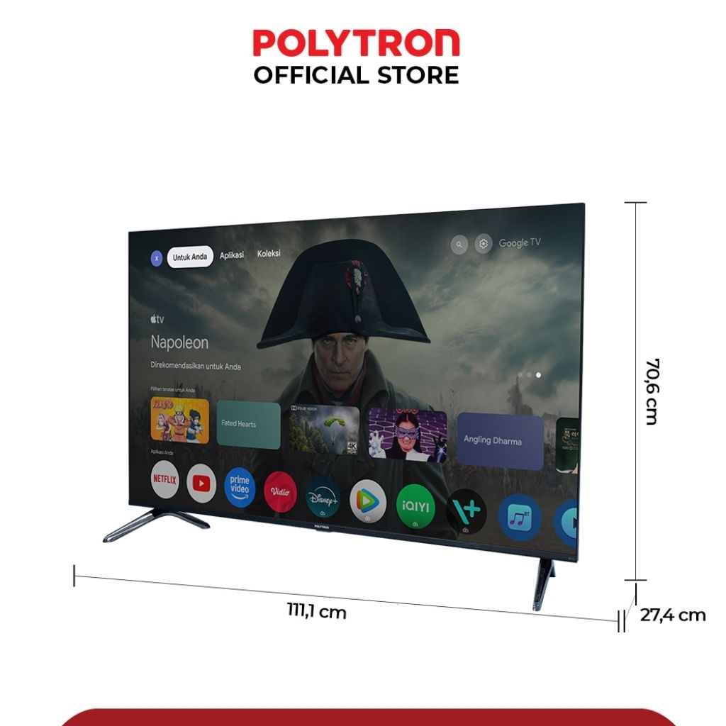 POLYTRON Smart Cinemax EQLED 50 Inch - PLD 50QG3059