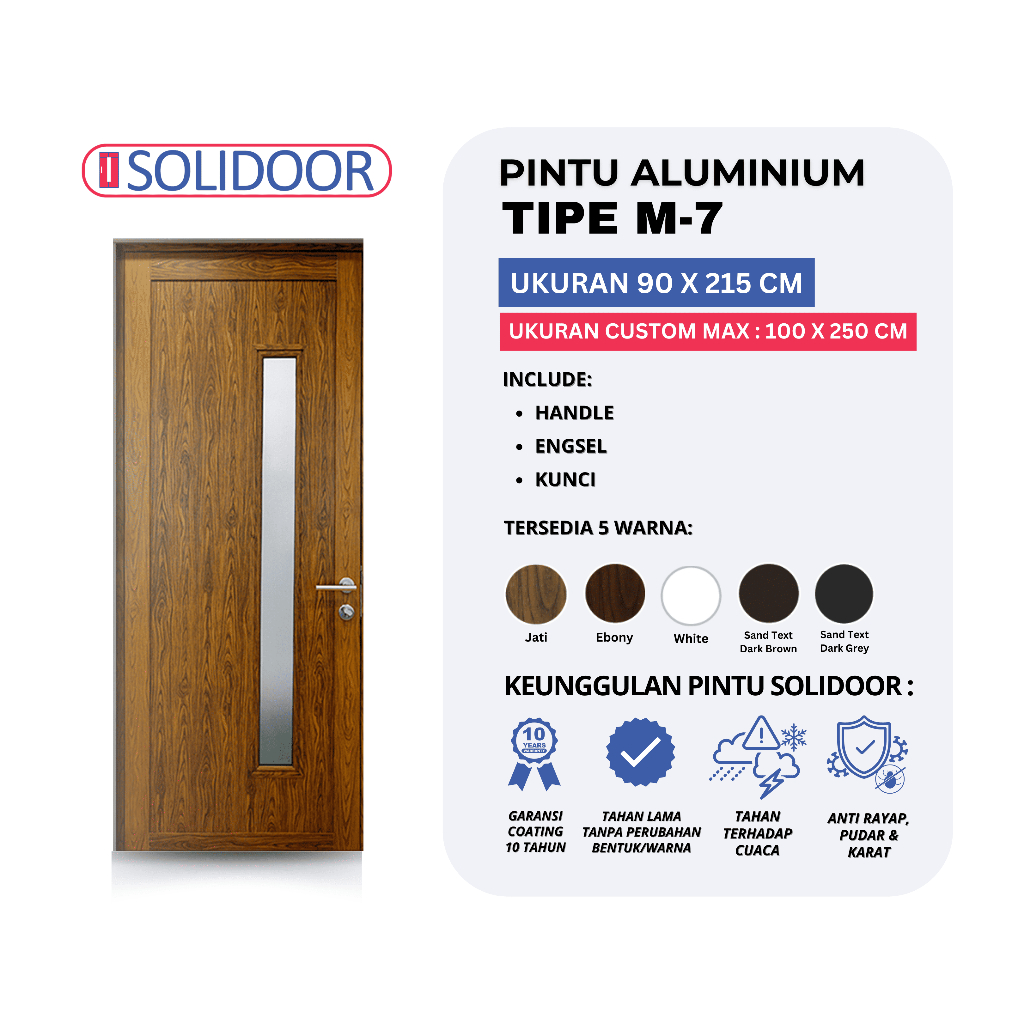Pintu Aluminium SOLIDOOR M-7