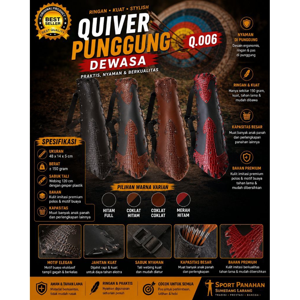 Quiver Punggung Dewasa Q.006