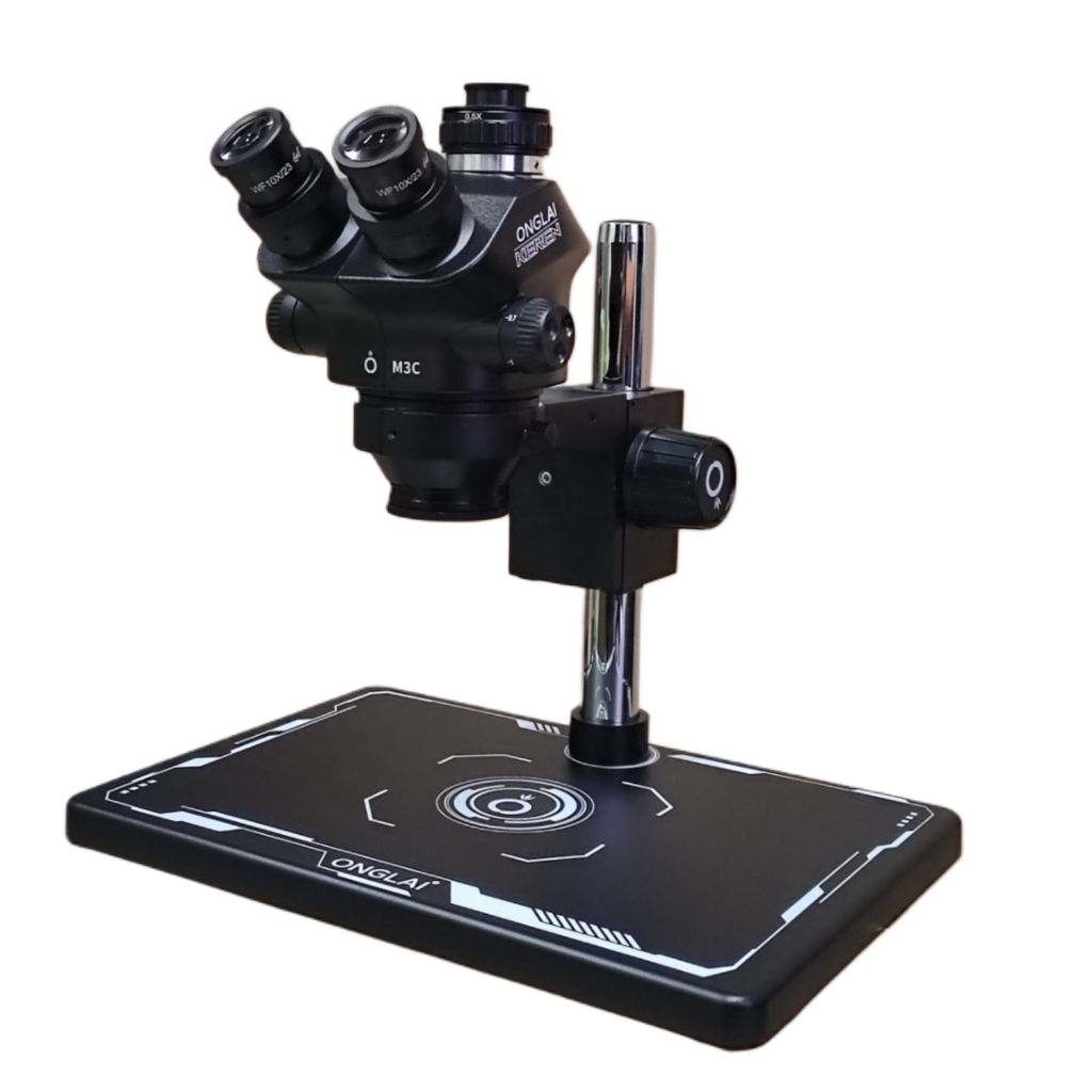 MICROSCOPE ONGLAI FIXTOOL M3C-B3 TRINOCULER 7-50X ORIGINAL