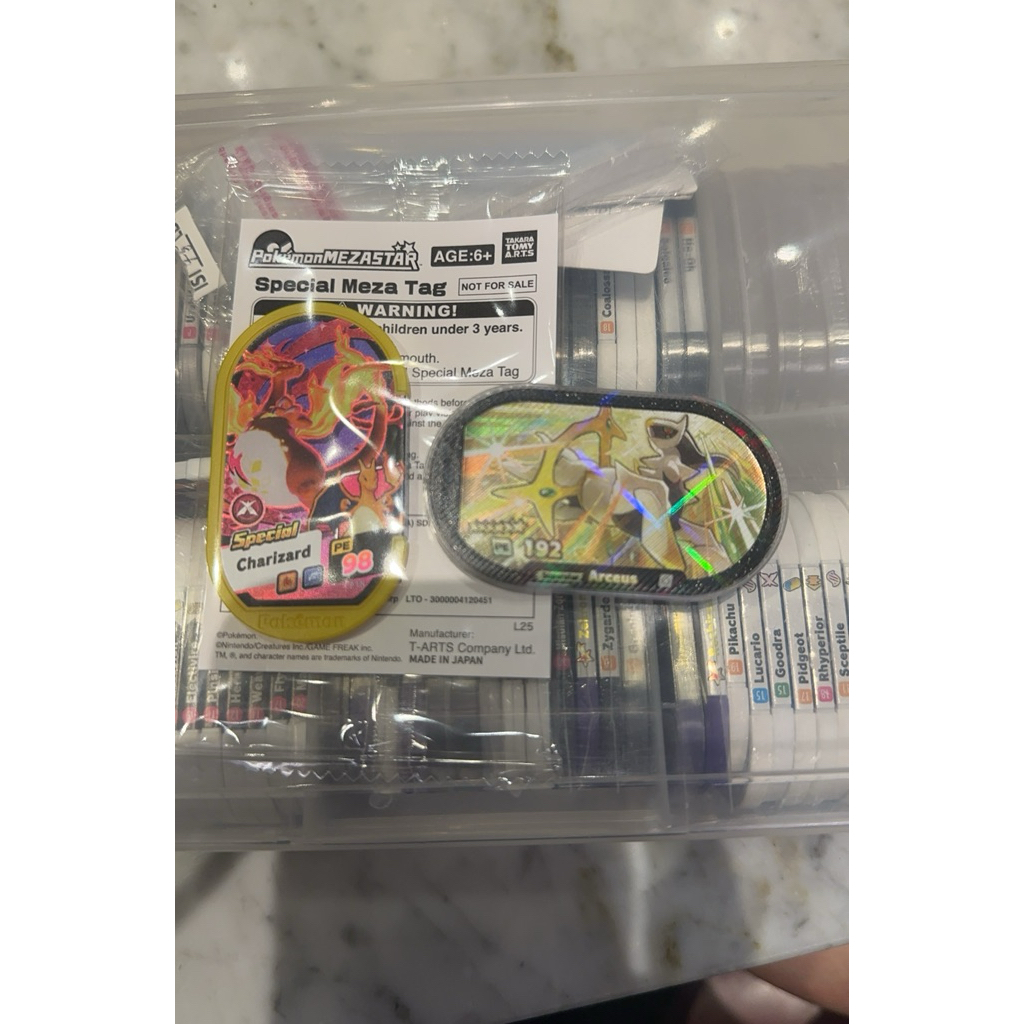 Pokemon Mezastar Mezatag Arceus Galaxy 1 FREE Charizard Sealed