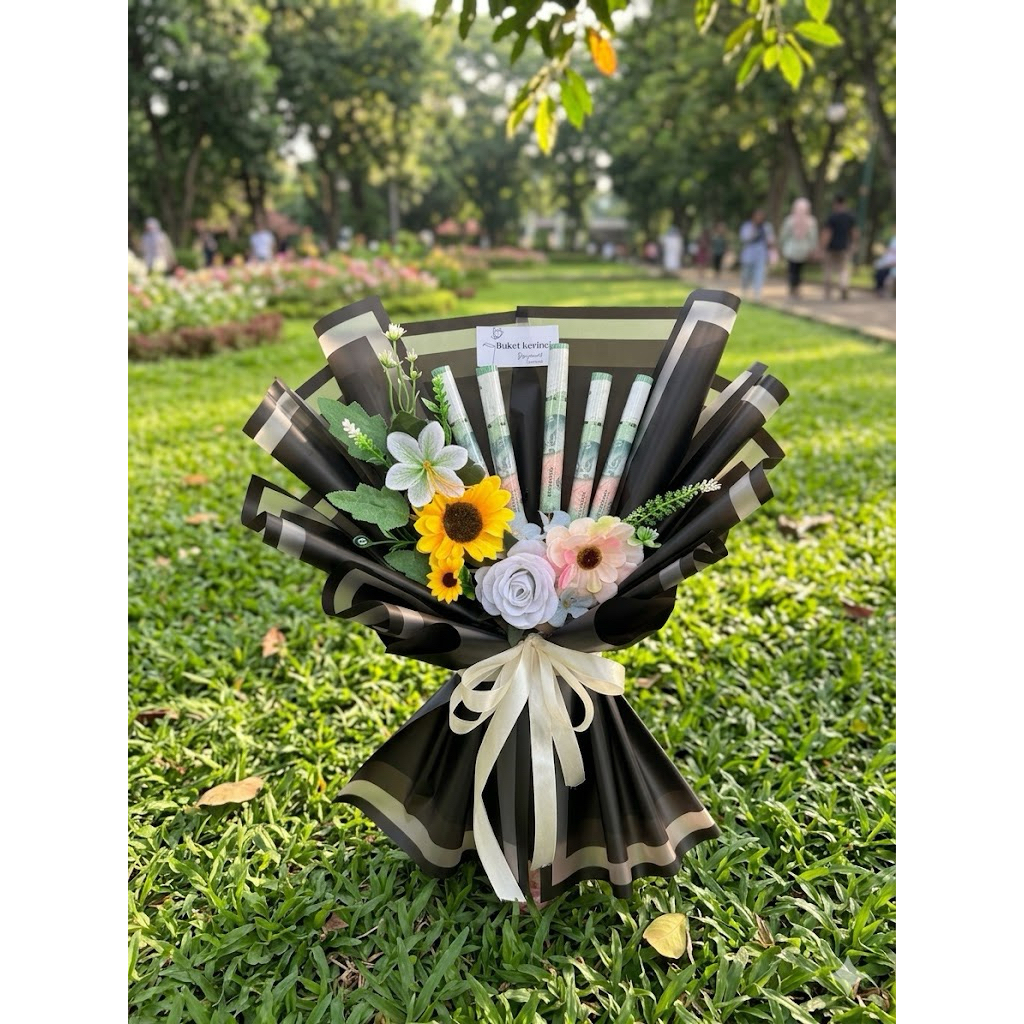 Buket uang pecahan 20k