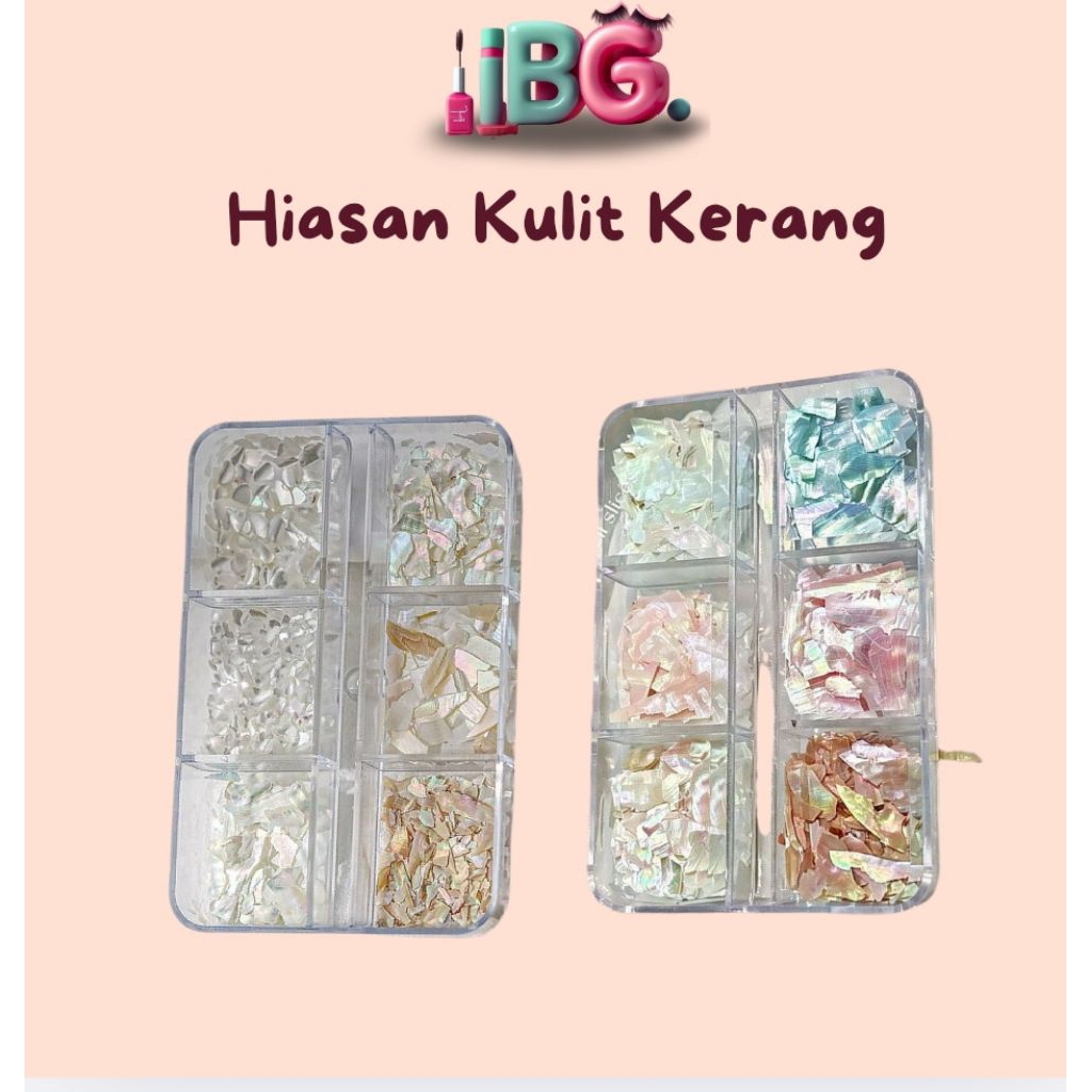 Hiasan kulit kerang Hiasan seashell Hiasan kulit kerang Kulit kerang nail art
