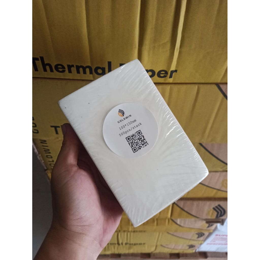 KERTAS RESI LABEL THERMAL GOLDWIN WINSTAR ORIGINAL MURAH