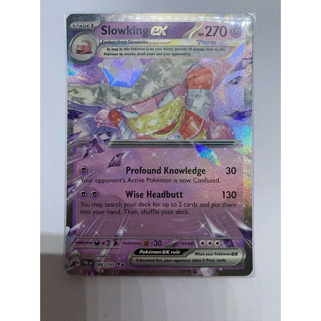 Pokemon TCG Paldea Evolved Slowking ex English Card