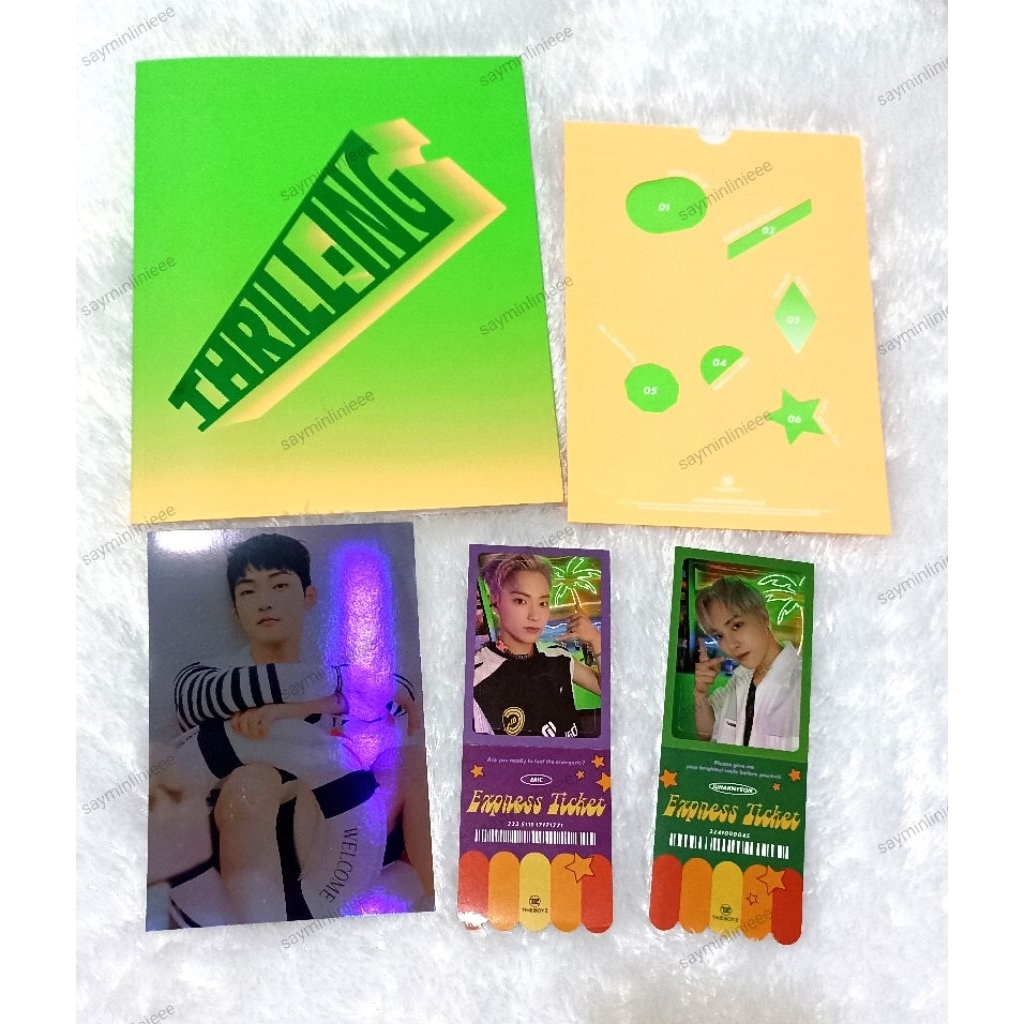 Readystock official album THE BOYZ TBZ thrilling thrill-ing thrill ride unsealed pb photobook postca
