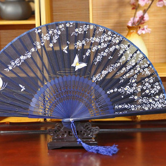 Chinese-style dance fan, traditional folding fan