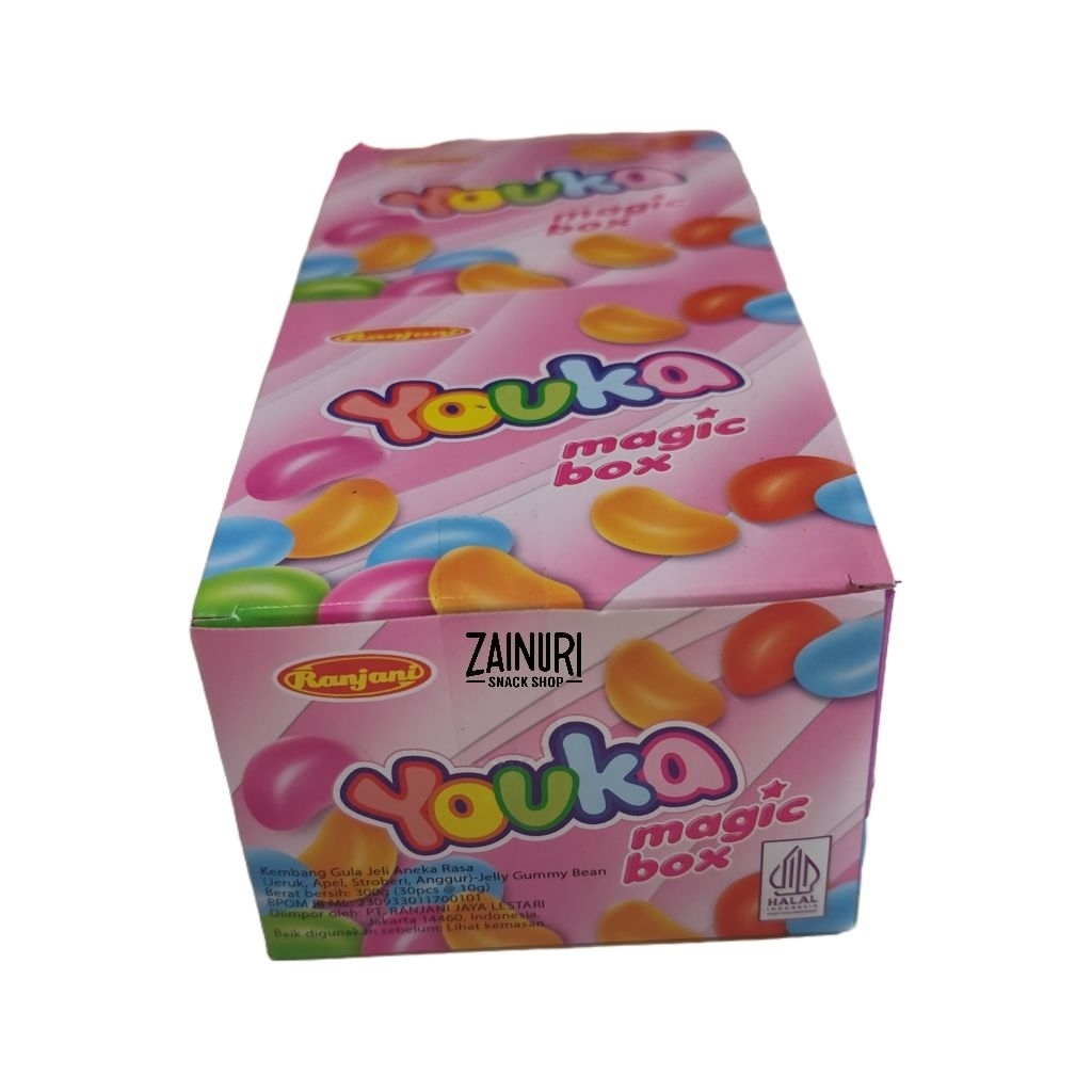 Ranjani Youka Magic Box Gummy Permen Jelly Jeli Rasa Buah 1 Box Isi 30 pcs x 10g Viral Halal BPOM
