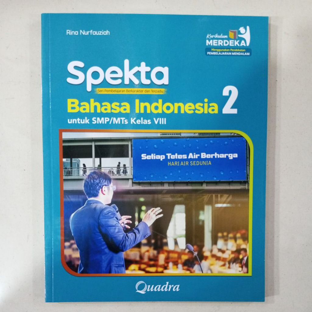 Quadra Buku Spekta Bahasa Indonesia 2 SMP MTs kls VIII Kurikulum Merdeka