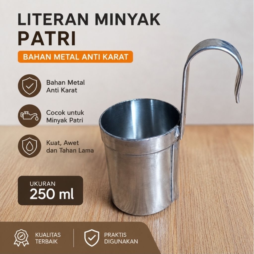 Literan minyak 250ML - Literan besi 250ml -cc 250ml