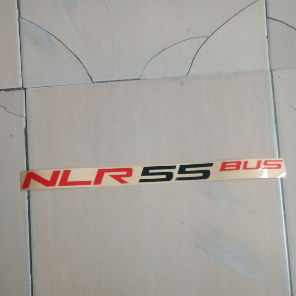 Sticker " NLR 55 Bus " untuk Isuzu Elf minibus