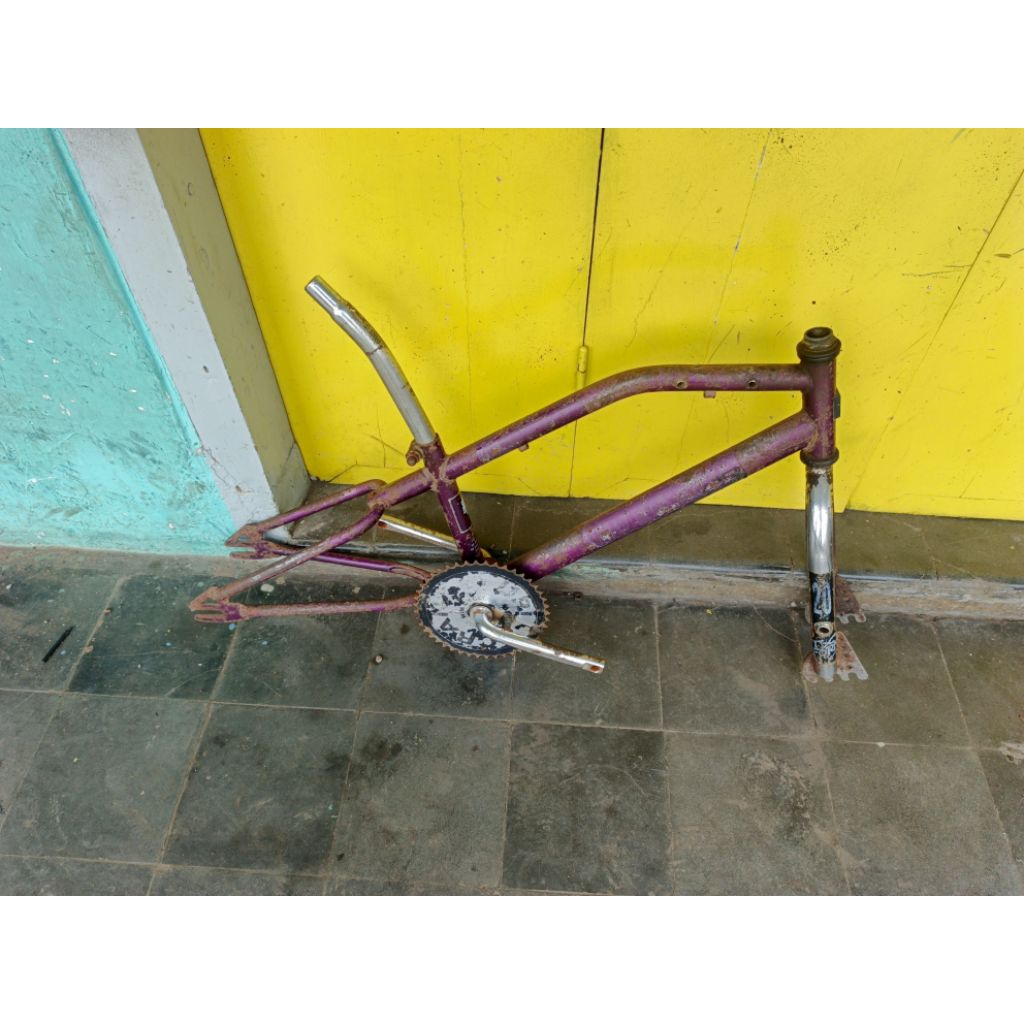 framefork sepeda bmx 20 wimcycle metallizer original antiq