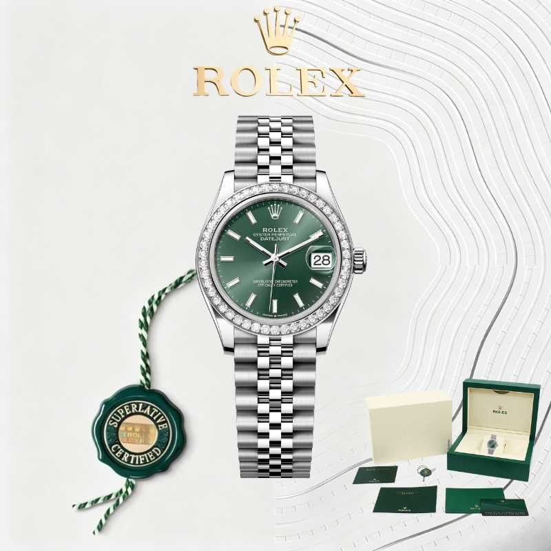 (100% ASLI Rolex) COD Baru Rolex INCLUDE BOX  Rolex Datejust   31mm AAAAA Tahan Air angan wanita Rol