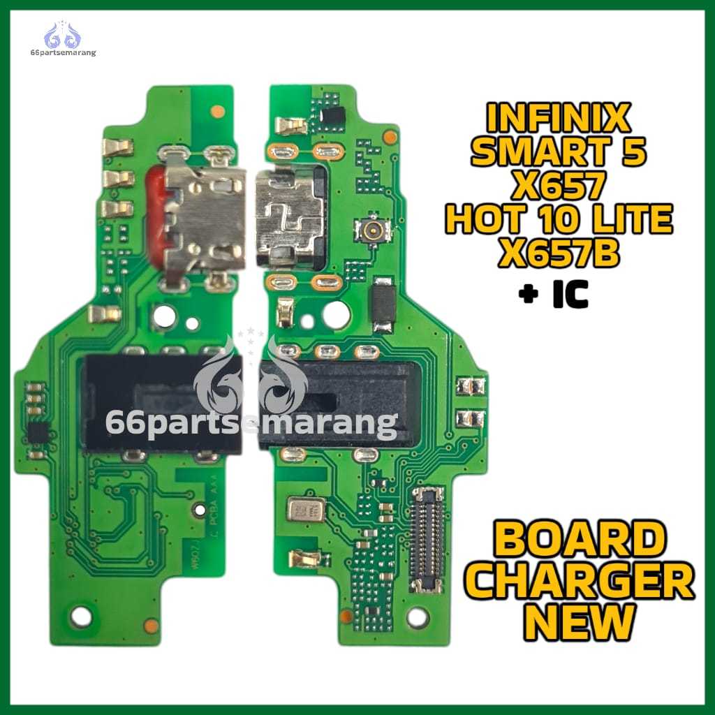 Board Charger Papan Konektor Cas Infinix Smart 5 / Hot 10 Lite / X657c / X657 / X657B Copotan Cabuta