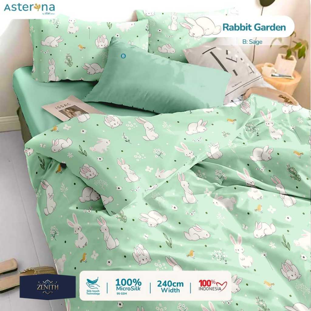 Sprei Mikro Silk - Motif Rabbit Flamingo Lucu Bahan Adem Lembut