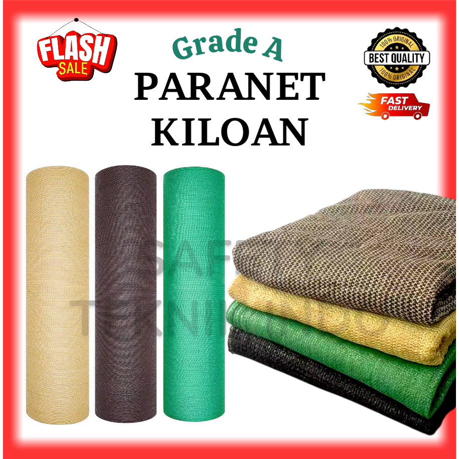 Paranet Kiloan (kg) | Super Hemat | Grade A Shade Net | Paranet Hitam | Paranet Warna | Jaring Pened