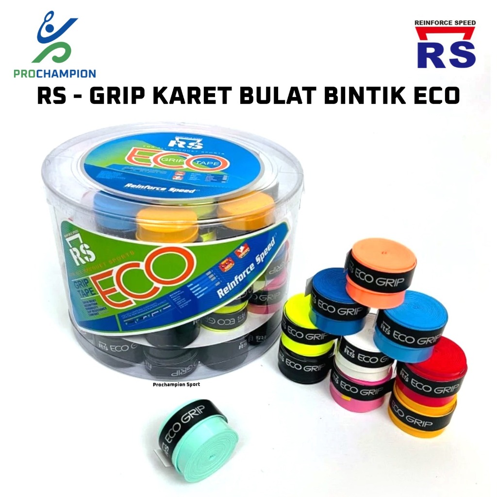 Grip Badminton RS Eco Grip Karet Bulat Bintik