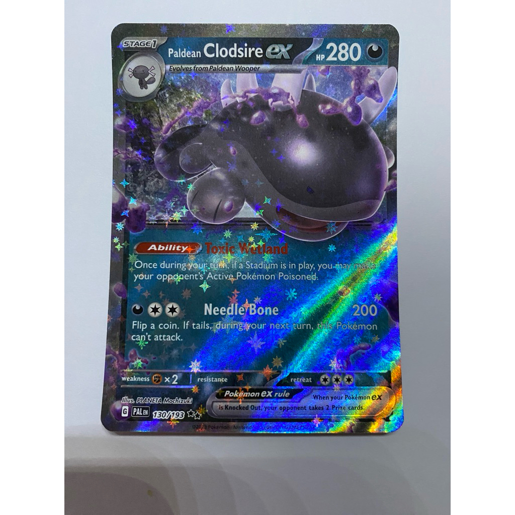 Pokemon TCG Paldea Evolved Clodsire ex English Card
