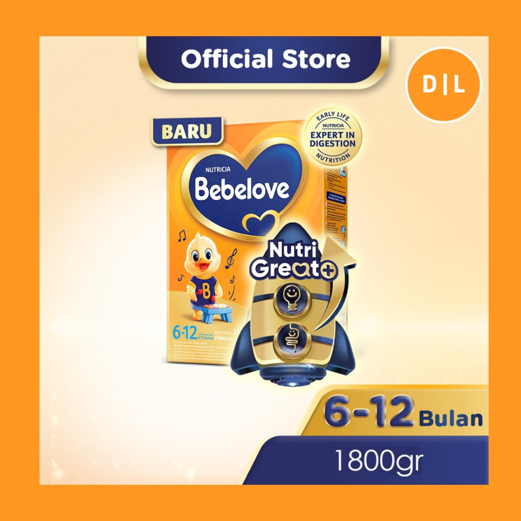 Nutricia Bebelove 2 1800gr Susu Formula Bayi 6-12 Bulan Bebelac 1800 gr