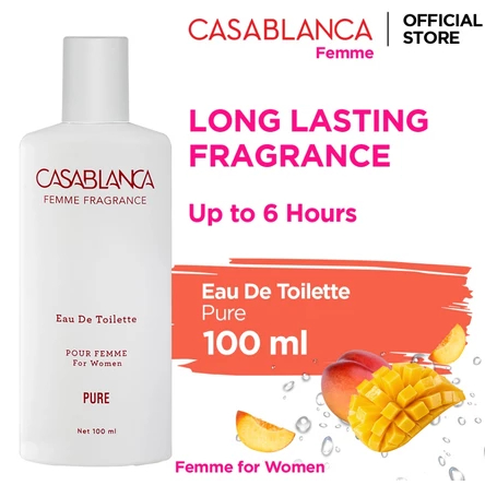 Casablanca Eau De Toilette Femme Clear (Pure) 100ml Parfum Wanita Tahan Lama dan Wangi