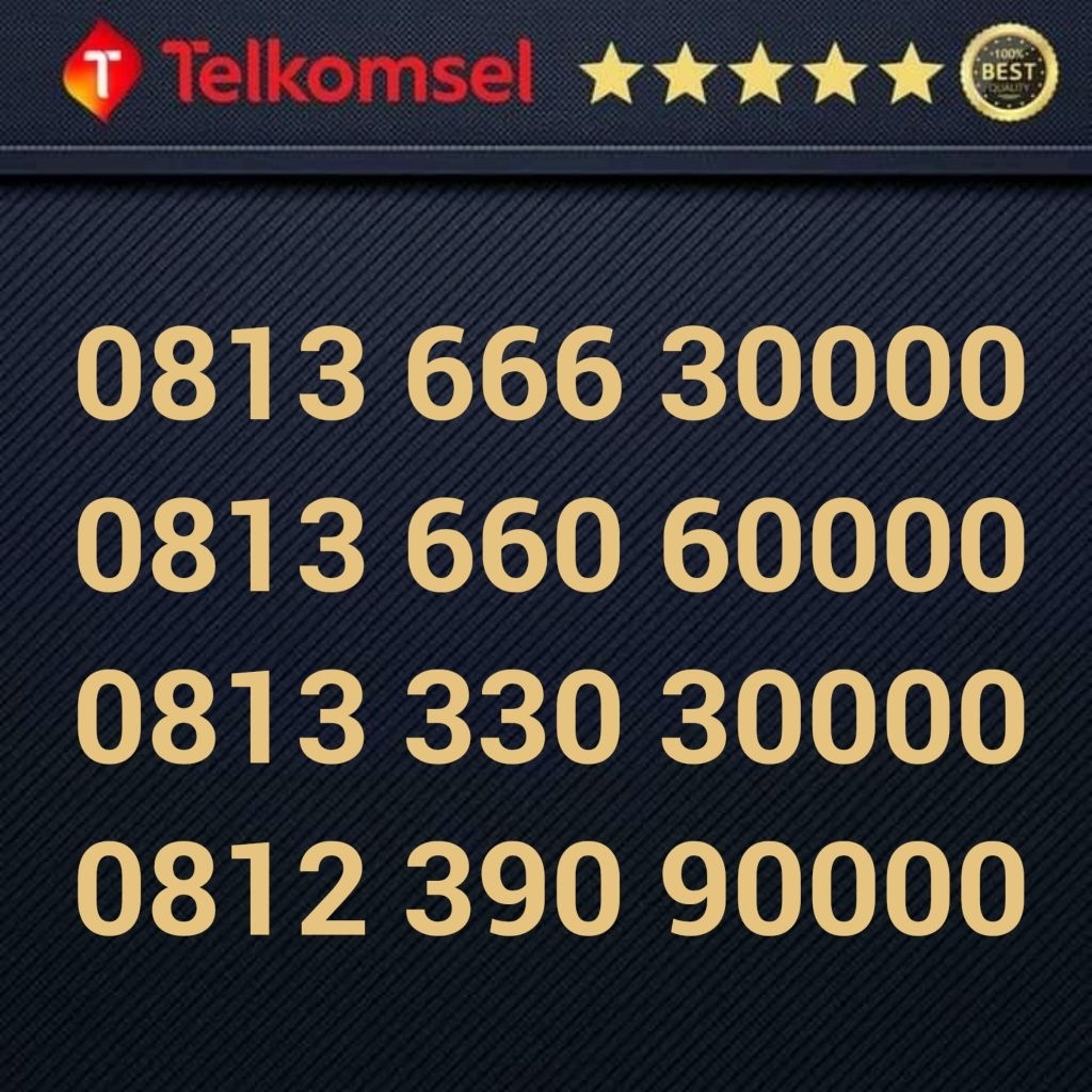KARTU PERDANA TELKOMSEL NOMOR CANTIK - 0813 666 30000 0813 660 60000 0813 330 30000 0812 390 90000 0