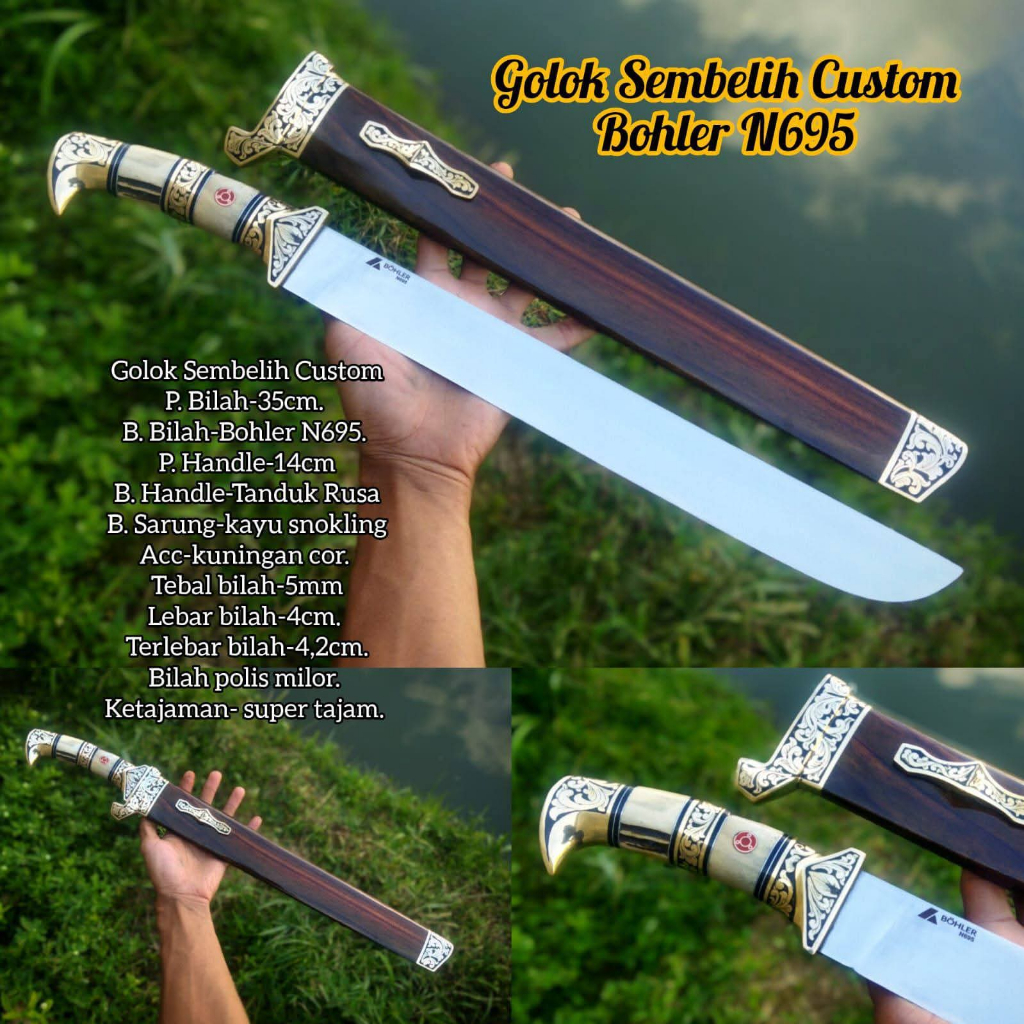 Pisau Sembelih Bohler N695 Tanduk Sonokeling