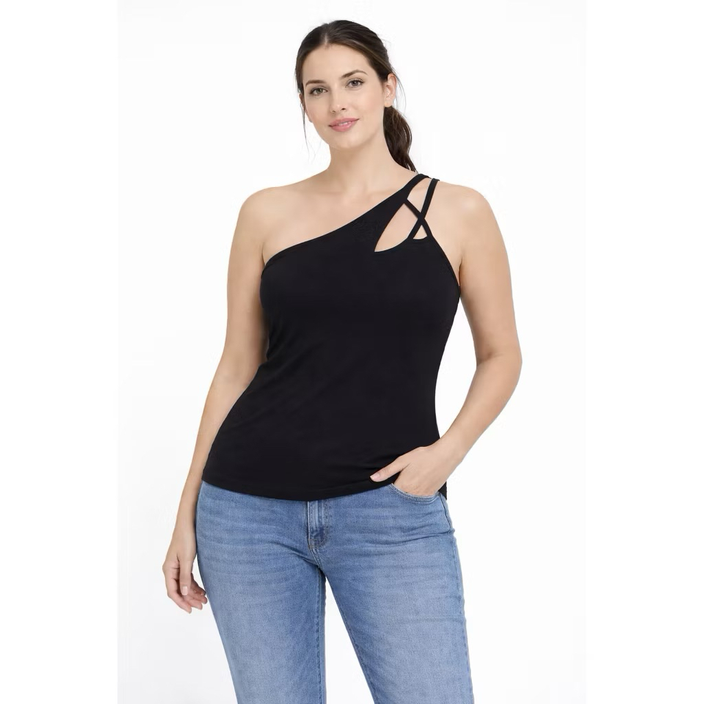 EXPRESS TANKTOP HITAM WANITA BRANDED NEW