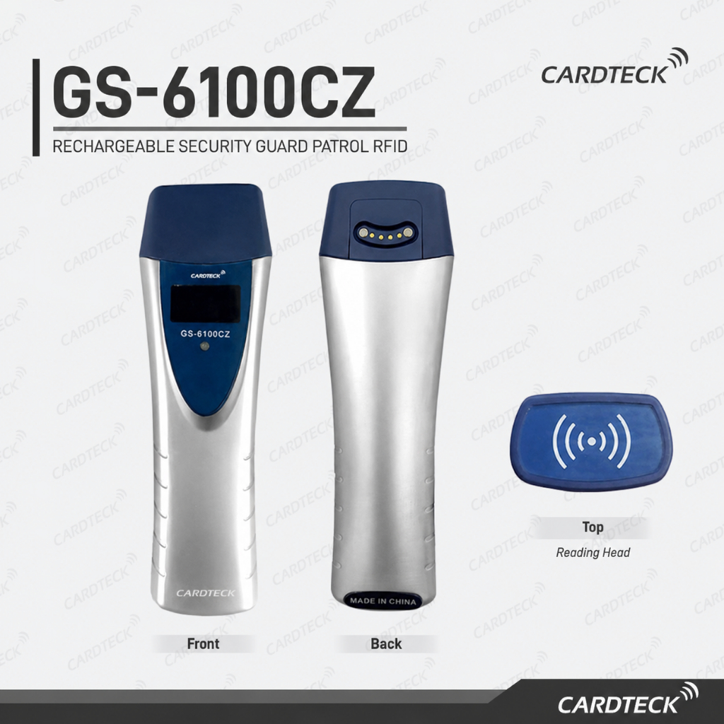 CARDTECK GS6100CZ Guard Patrol RFID Proximity 125Khz Rechargeable Battery