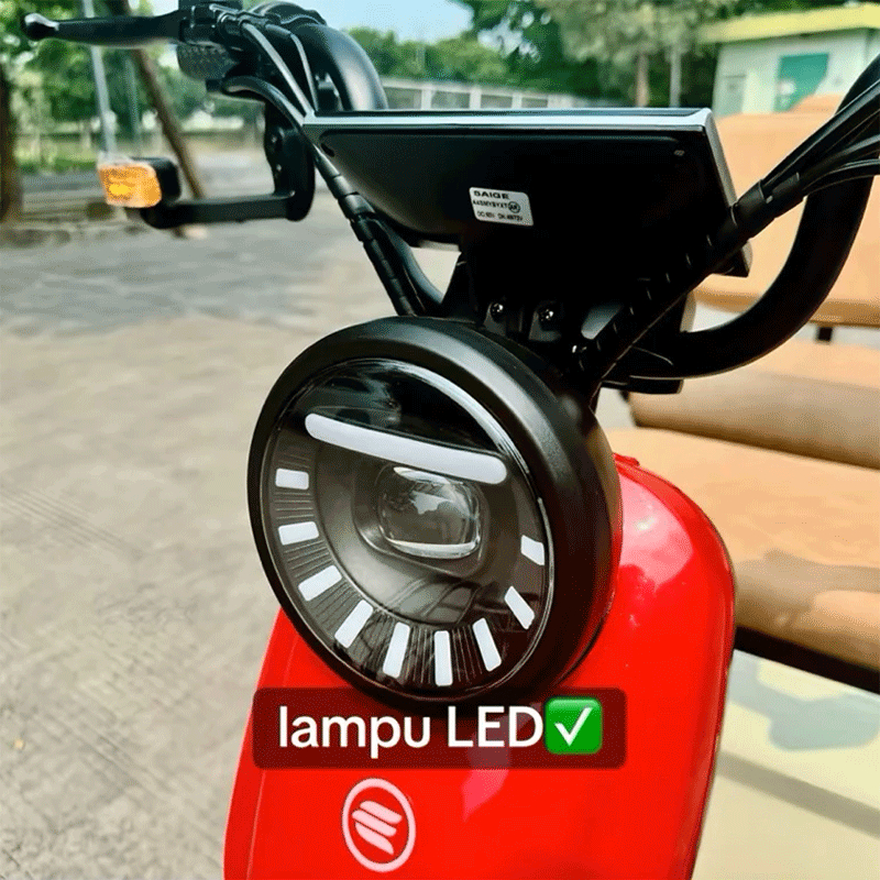 Sepeda Listrik Roda 3 SaiGe Polaris 48V Dewasa Bajaj 800W Anti Air Bentor E bike Terbaru 2025