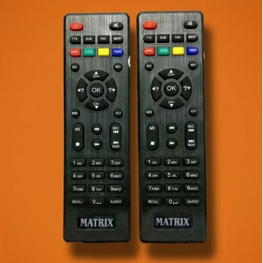 Remote Control STB DVB-T2 MATRIX APLE HD MERAH Original