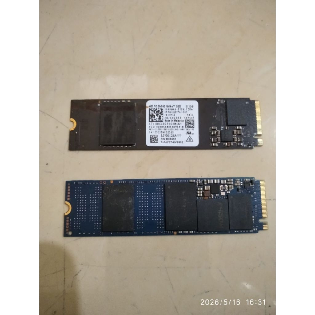 Borongan 2 PCS SSD NVMe | Rusak | Khusus Teknisi