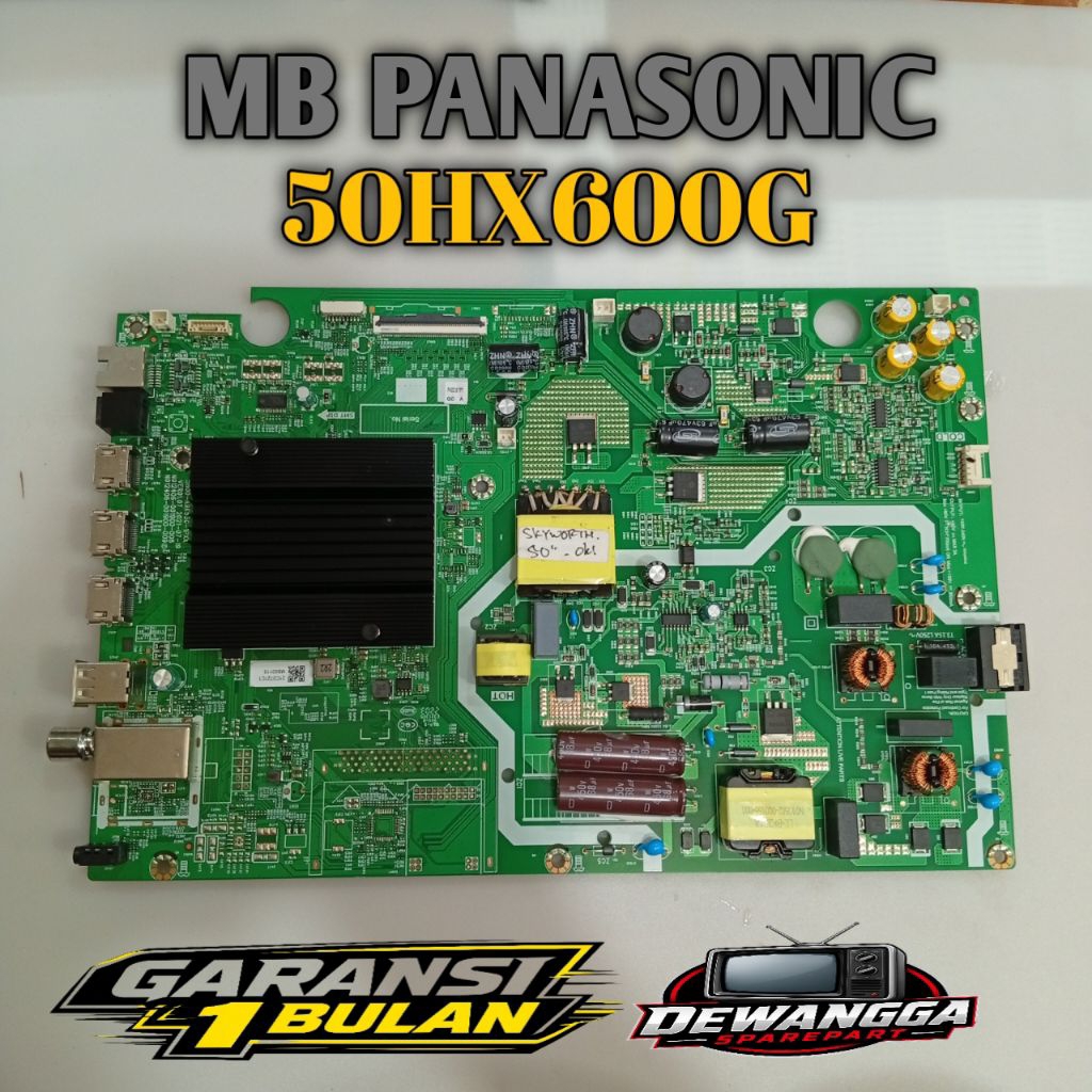 MB TV PANASONIC 50HX600G / MAINBOARD MOTHERBOARD MOBO TV PANASONIC 50HX600G / BARANG SIAP PAKAI BERG