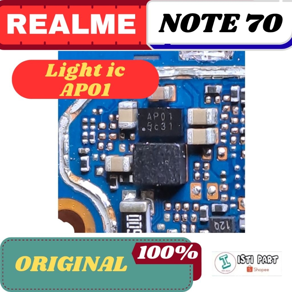 IC LAMPU LCD LIGHT IC AP01 REALME NOTE 70